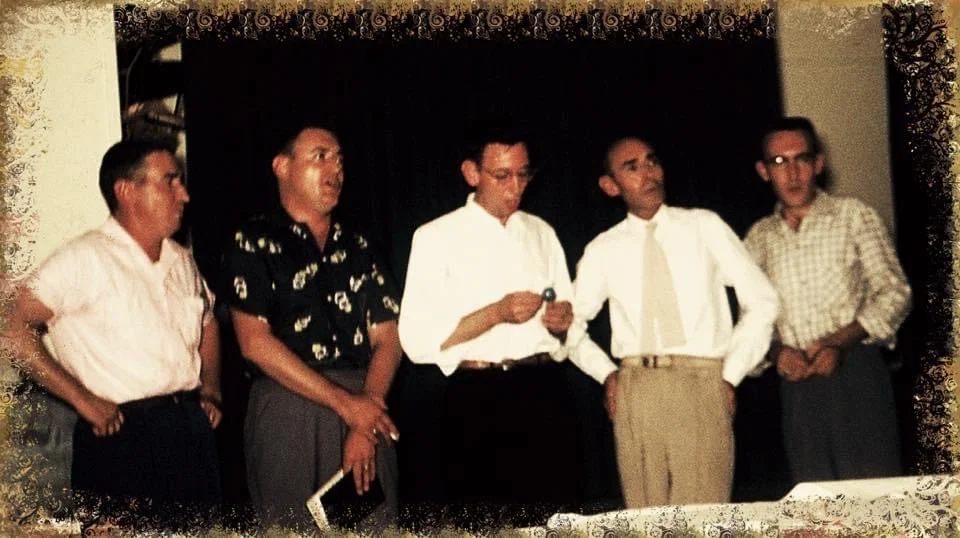 My dad singing with his dad and three brothers