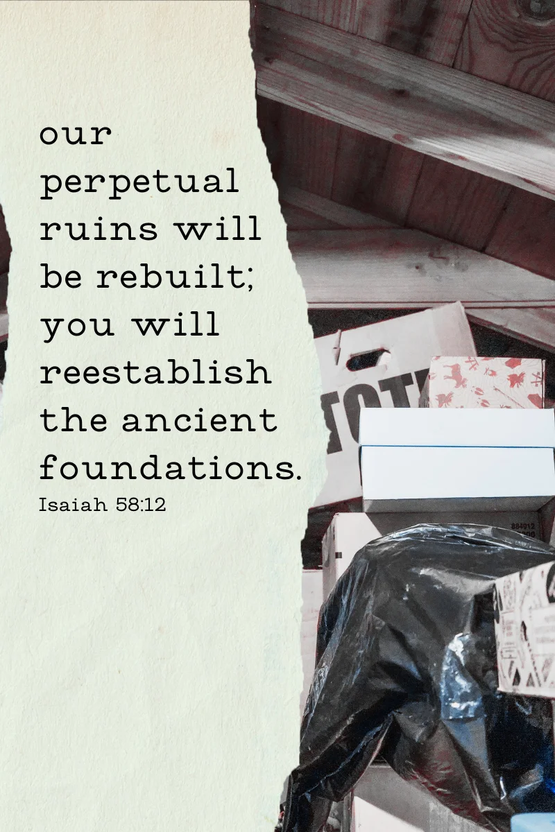 Our perpetual ruins will be rebuilt